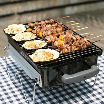 

Barbecue outdoor full set of tools household charcoal grill small portable wild carbon oven