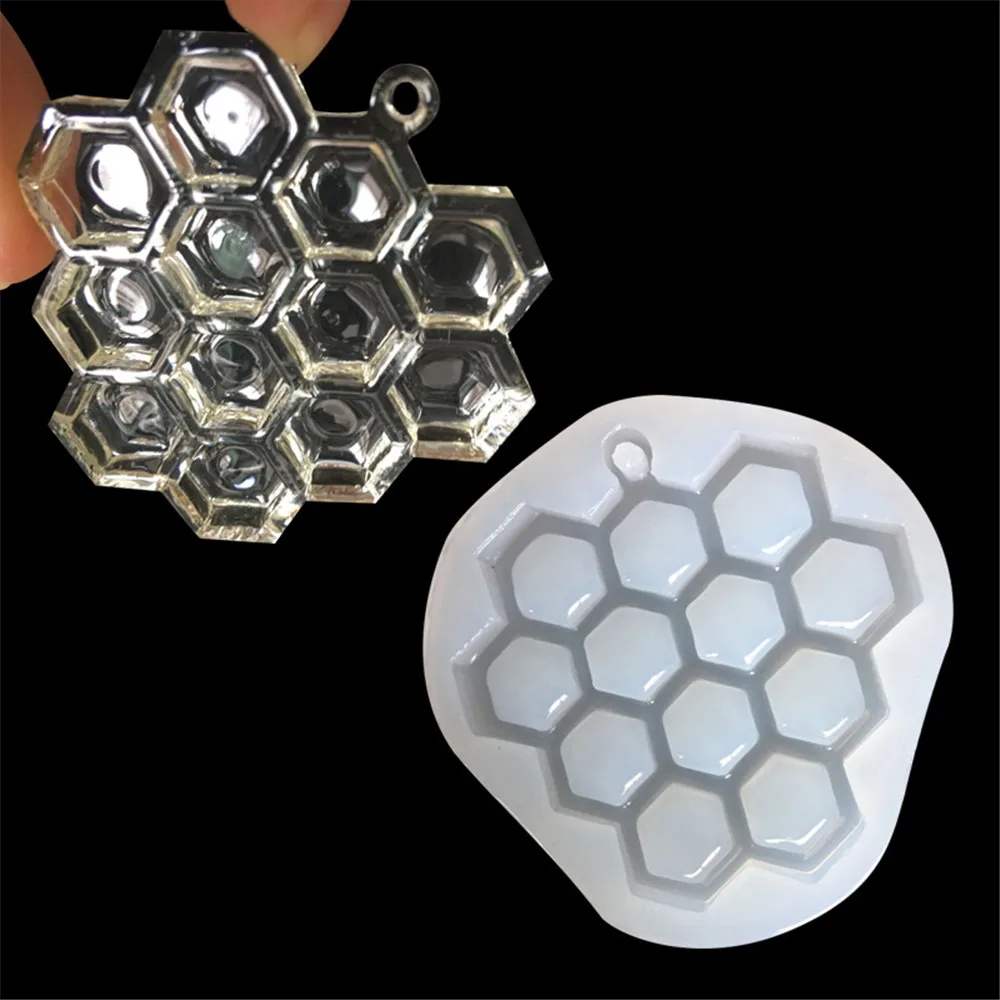 

Glucose string/Honeycomb Shape DIY Necklace Pendant Tools Jewelry Accessories Epoxy Silicone Mold Mobile Phone Decoration Molds