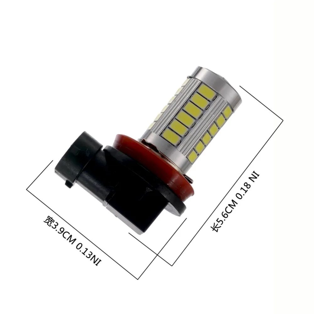 2 шт. автомобиль H8 H11 светодиодный 9005 9006 T20 33SMD светодиодный противотуманный фонарь для бега Светильник лампы поворот Парковка лампы DC12V CZ