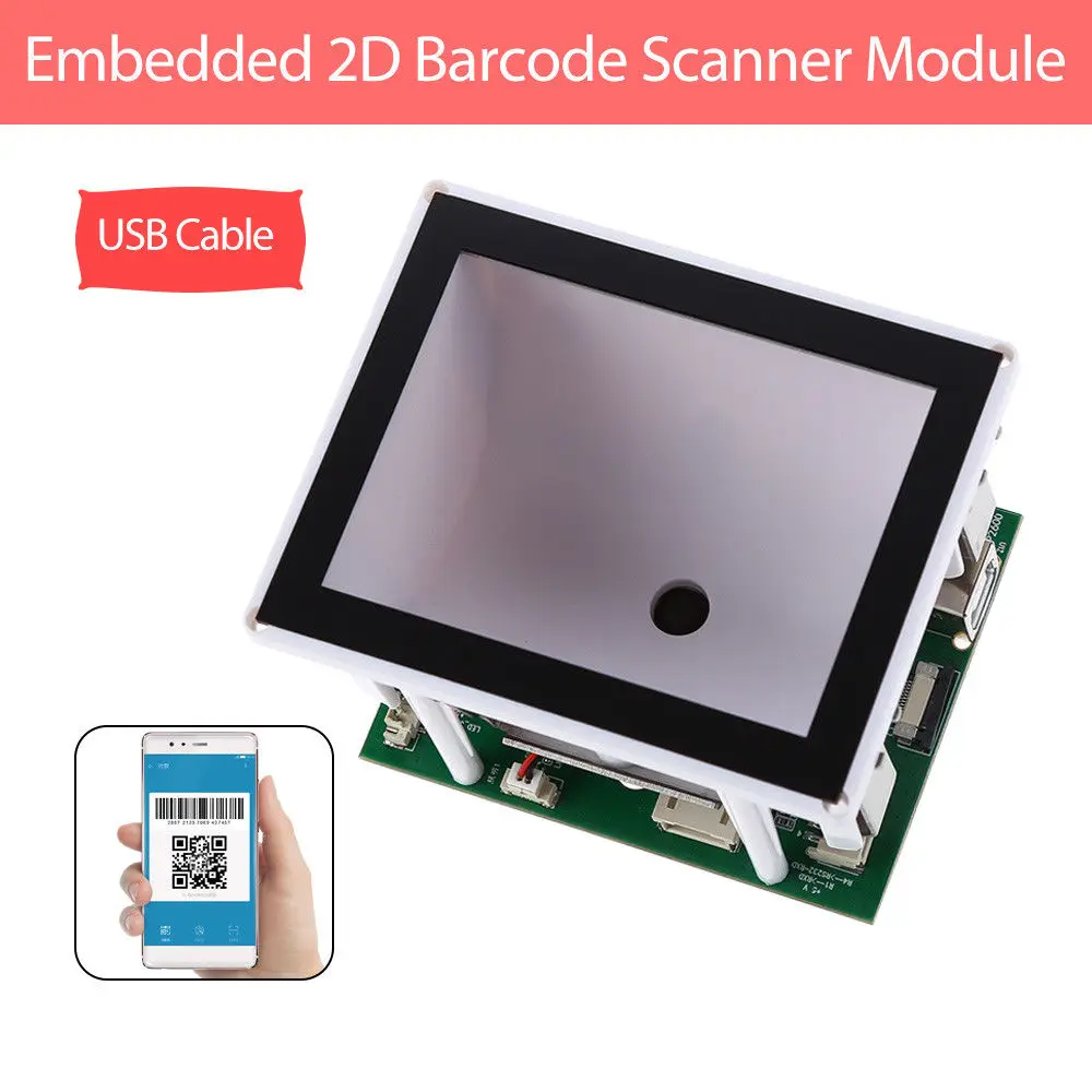 

Blueskysea EP5000H Embedded 2D 1300 times/sec High Speed Barcode Scanner Reader Module with USB Cable