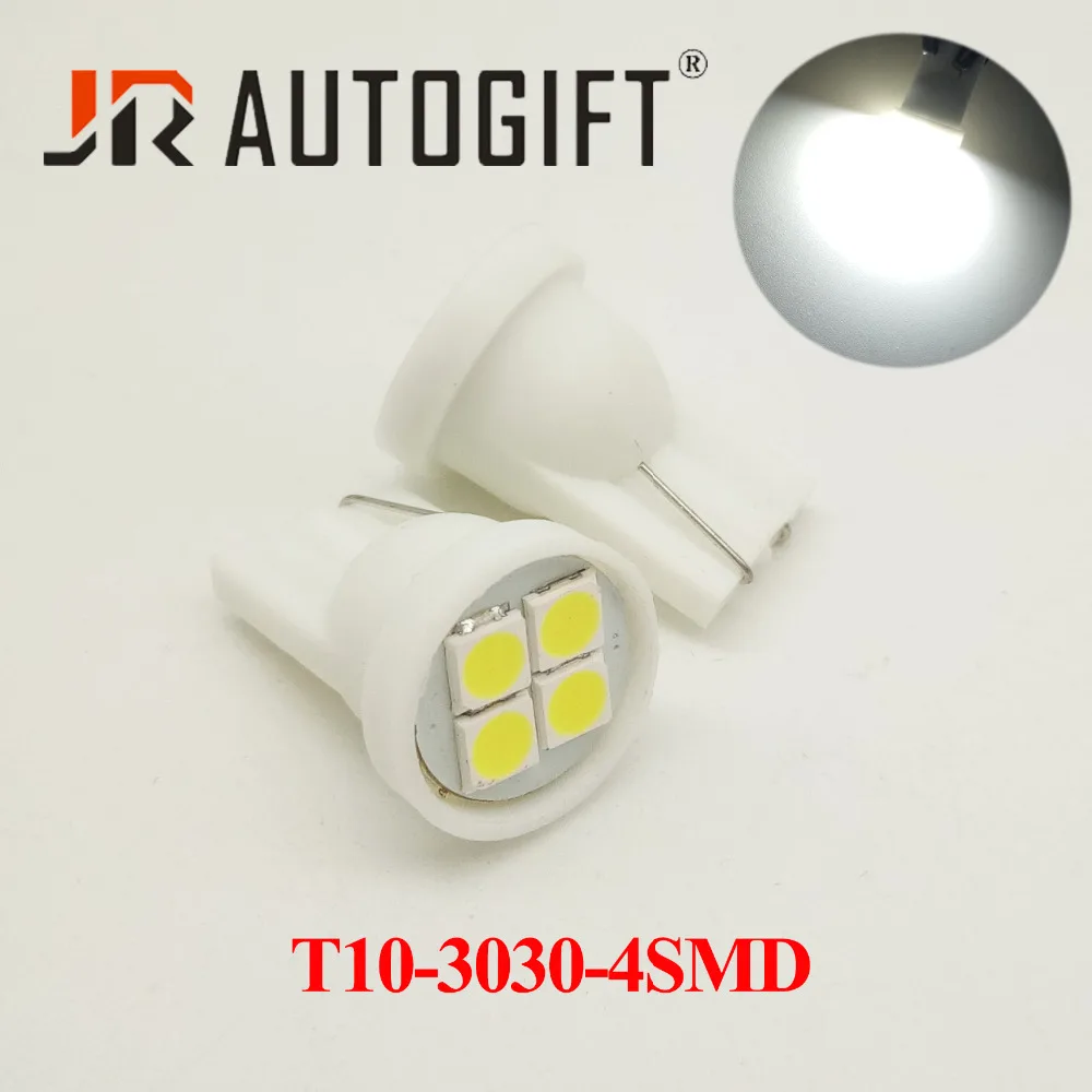 10 шт. 3030 4 SMD T10 W5W 194 светодиодный автомобильный купольный светильник