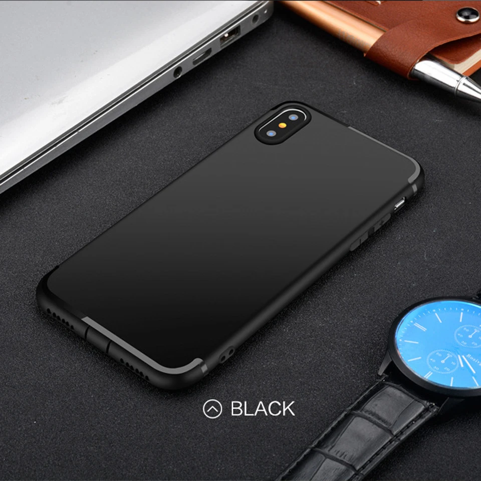 Матовый Резиновый чехол из ТПУ для iphone X SE 5 5S 6 6s 7 8 Plus Samsung Galaxy Note S8 S6 S7 Edge мягкие