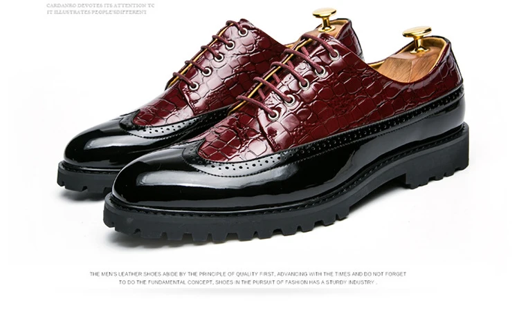 OUDINIAO Men's Shoes Crocodile Pattern Design Shoes Spring Casual Tassel Mens Shoes For Men Pointed Toe Loafers Slip On