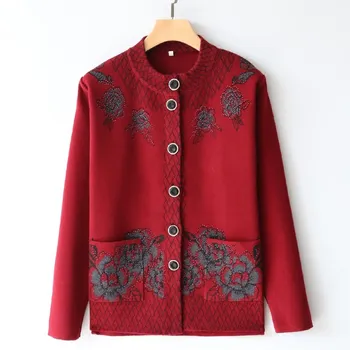 

2019 Sweater Women Cardigan Knitted Sweater Coat Long Sleeve Crochet Female Casual O-Neck Woman Cardigans Tops poncho pull femme