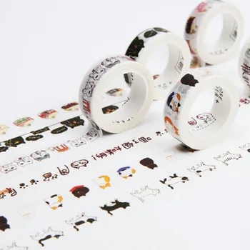 

7 Meters Long Cute Kawaii Adorable Cat Paper Washi Tape Scrapbooking DIY Decor Diary Album Notebook Caft Stationery