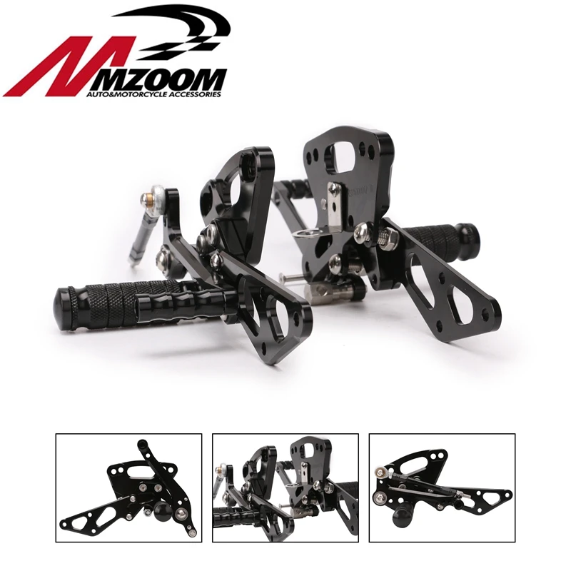 

Complete CNC aluminum motorcycle rear adjustable Sets rear Sets foot pegs for Kawasaki Z1000 2010 -2012