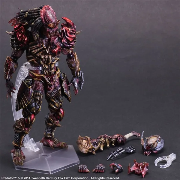 Play Arts 28 см инопланетянин против Хищника шрам Хищник фигурка модель игрушки