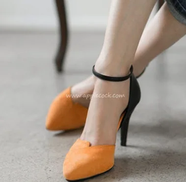 

Spring high thin heels pointed toe female sandals small yards 31 32 33 plus size 40 41 42 43 free shipping