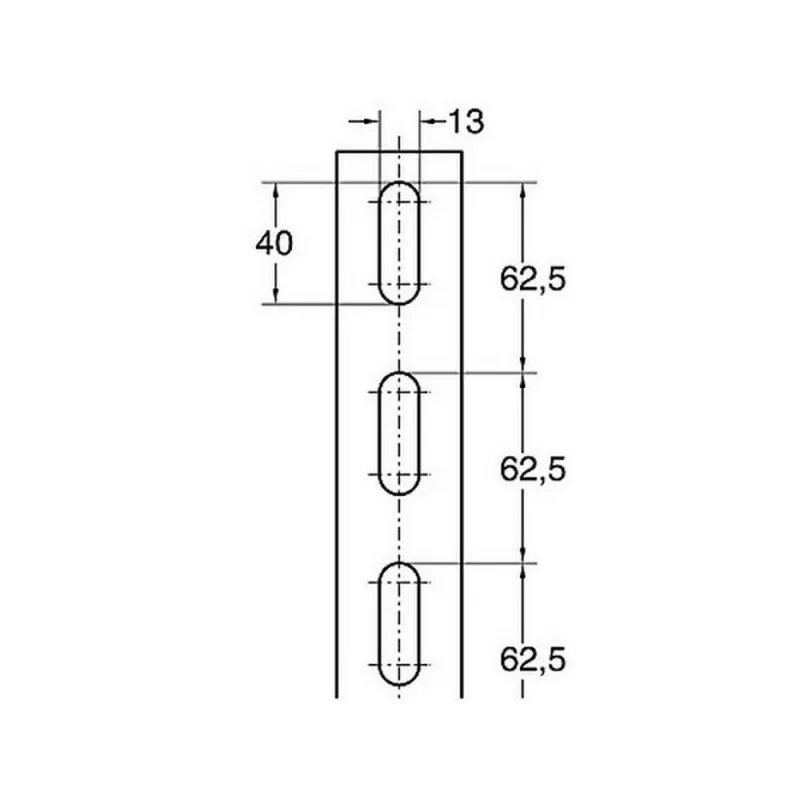 SIKLA 193853 rail assembly MS 41 41x62x2 5x6000 мм Double|Гайки| |