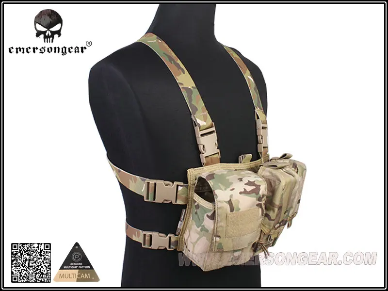 Hunting Airsoft Military Army Vest Combat Gear Emerson light weight chest rigs Multicam EM7441 coyote brown