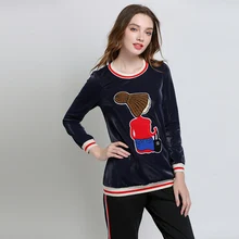 Солнечный Алиса осень-зима полосатый вязаный Для женщин свитера пуловеры с круглым вырезом обычные рукава 5XL женские джемперы