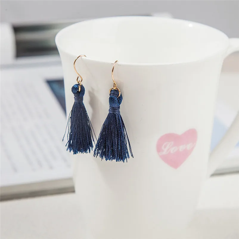 2018 Trendry Earrings for Women Bohemian Earrings Women Long Tassel Fringe Dangle Earrings Jewelry for gift Brincos J05#N (8)