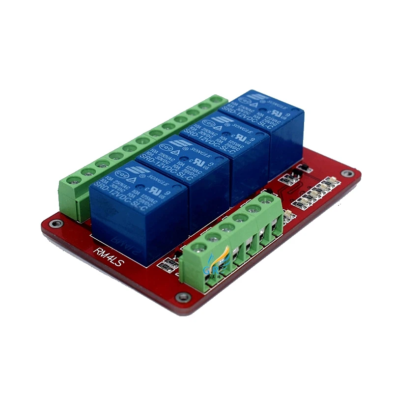 

RM4LS/4-way relay module / low level signal trigger / 5V, 12V, 24V selectable