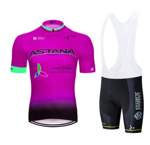 Pro Team Zomer ASTANA Wielertrui набор Ropa Ciclismo Hombre Kleding 12D Bib Broek Ademend Fietsen наборы Fiets Maillot - Цвет: Pic Color