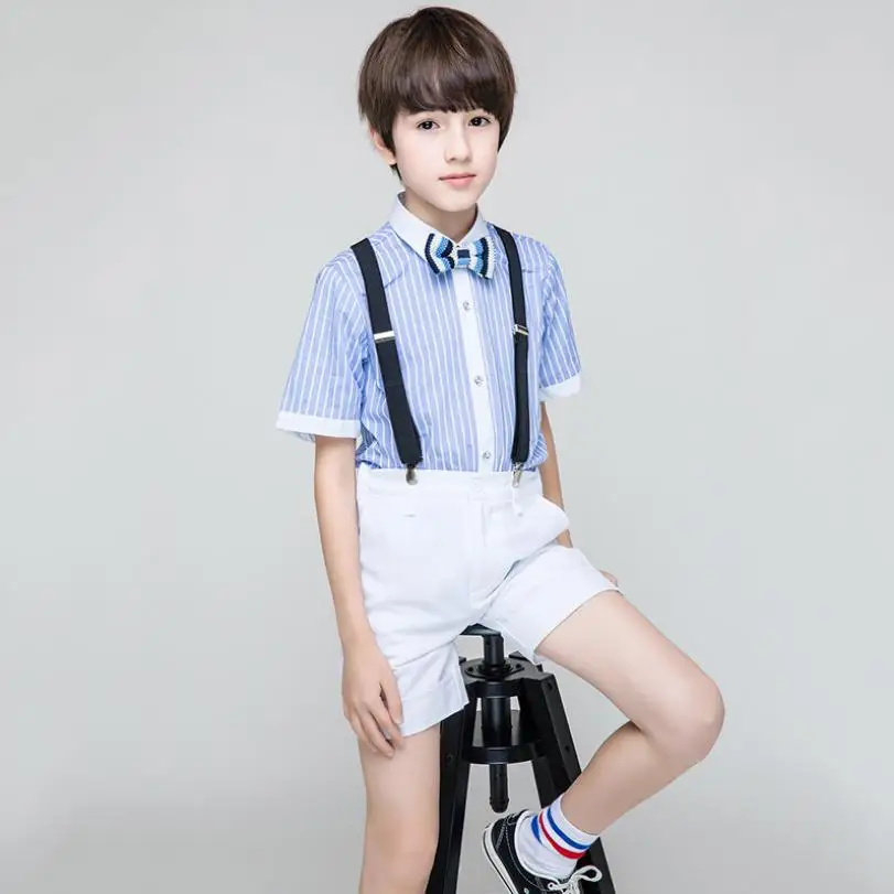 

Children's Blazer Sets Baby Boy Clothes Wedding Party Flower Boy Dress 2019 Summer Children's Day Performance Costume Y431