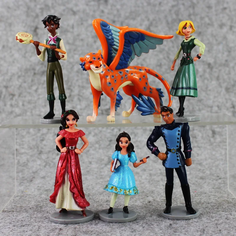 New Toy 6pcs set Anime PVC Action Figure Elena of Avalor Toys Doll Model Collection Figurines