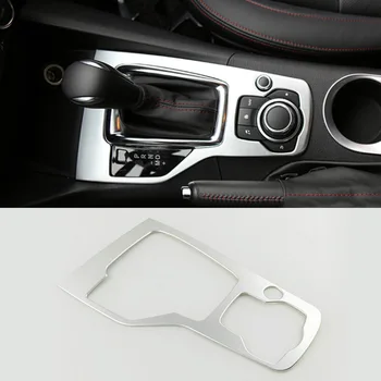 

For Mazda 3 Axela 2014 2015 2016 ABS Matte Car gear shift knob frame panel Decoration cover Trim accessories car styling