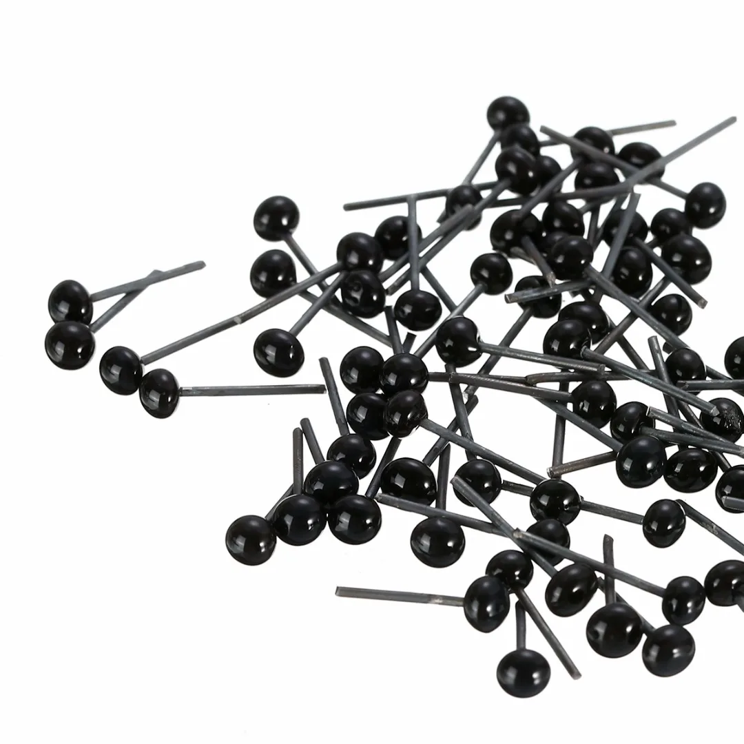 150 Pair Black Glass Safety Eyes DIY Accessories Durable Toys Part for Teddy Bear Dolls Animal 2/3/4mm