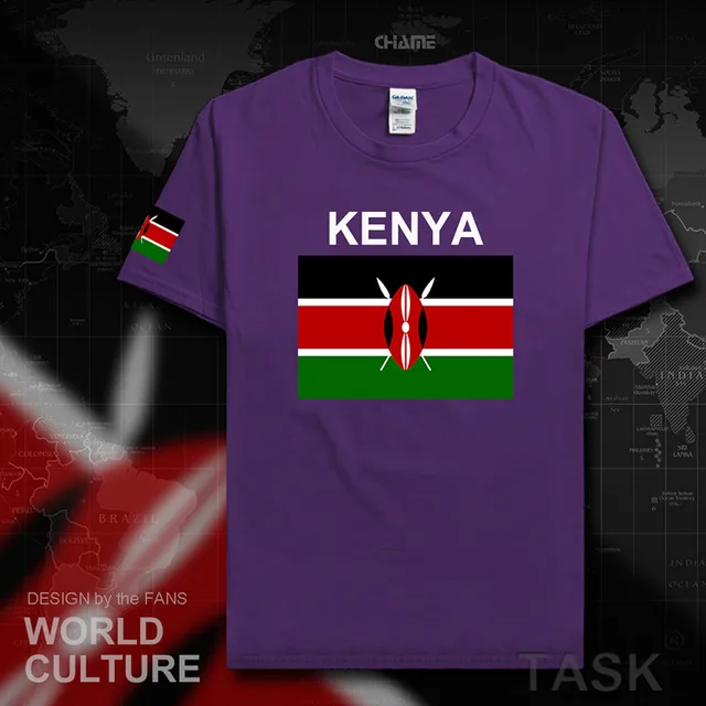Republic of Kenya Kenyan men t shirt 2017 jerseys nation team tshirt