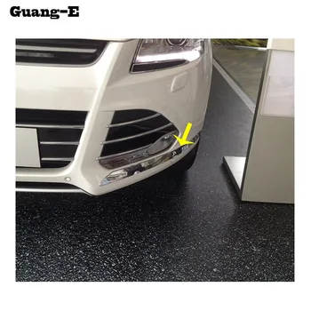 

Car Front Side Bumper Corner Trim Frame Stick Styling Stainless Steel 2pcs For Ford Kuga Escape 2013 2014 2015 2016