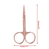 Stainless Steel Makeup Eyebrow Trimmer Scissors Cutter Hair Eyelash Remover Rose gold Trimmer Makeup Tools Women Beauty Tools 5