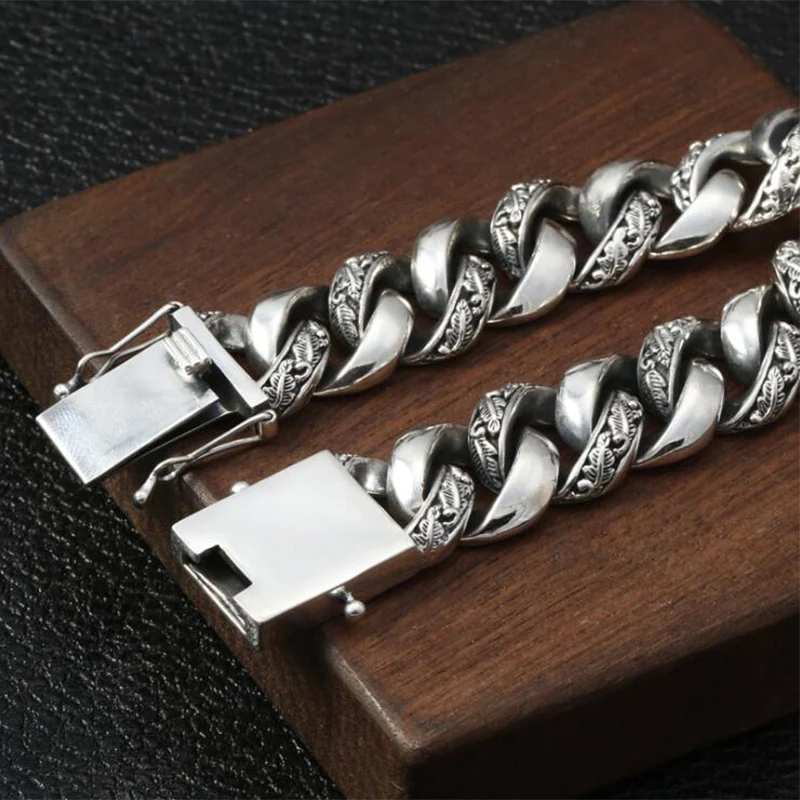 Charm Women's bracelets Bangle 925 Sterling Silver Jewelry for men femme friendship Bracelet pulseras mujer moda B32