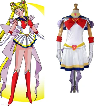 

Hot Sale! Anime Sailor moon Bishoujo Senshi Tsukino Usagi Cosplay Dress Halloween Costume Custom Made Free Shipping