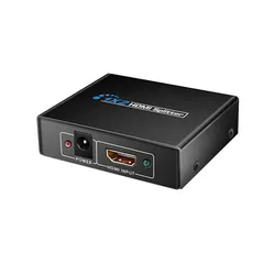 4K HDMI Signal Amplifier and Splitter with HDCP Stripping and 3D Support - As Show (EU)