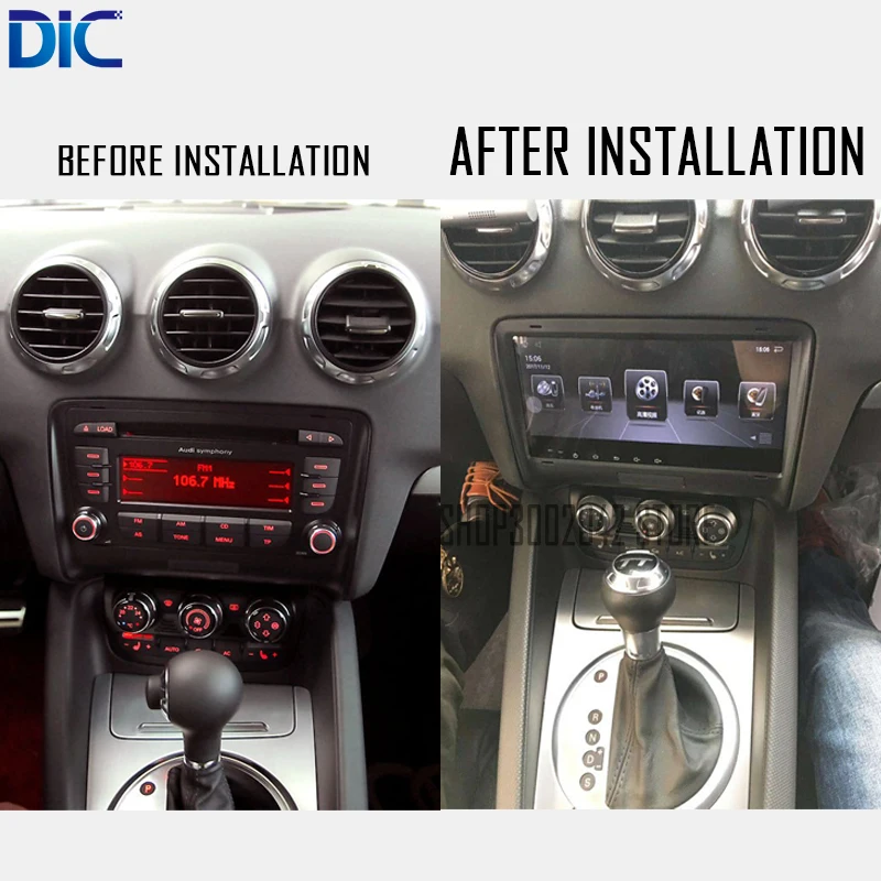 

DLC Car player android navigation GPS keep original system bluetooth steering wheel control for Audi TT 2008-2013