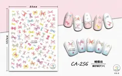5 лист 15 тип красочные японские наклейки для ногтей конструкции клейкие стикеры 3D на ногти Nail Art Наклейки Makep искусство украшения CA-256-270