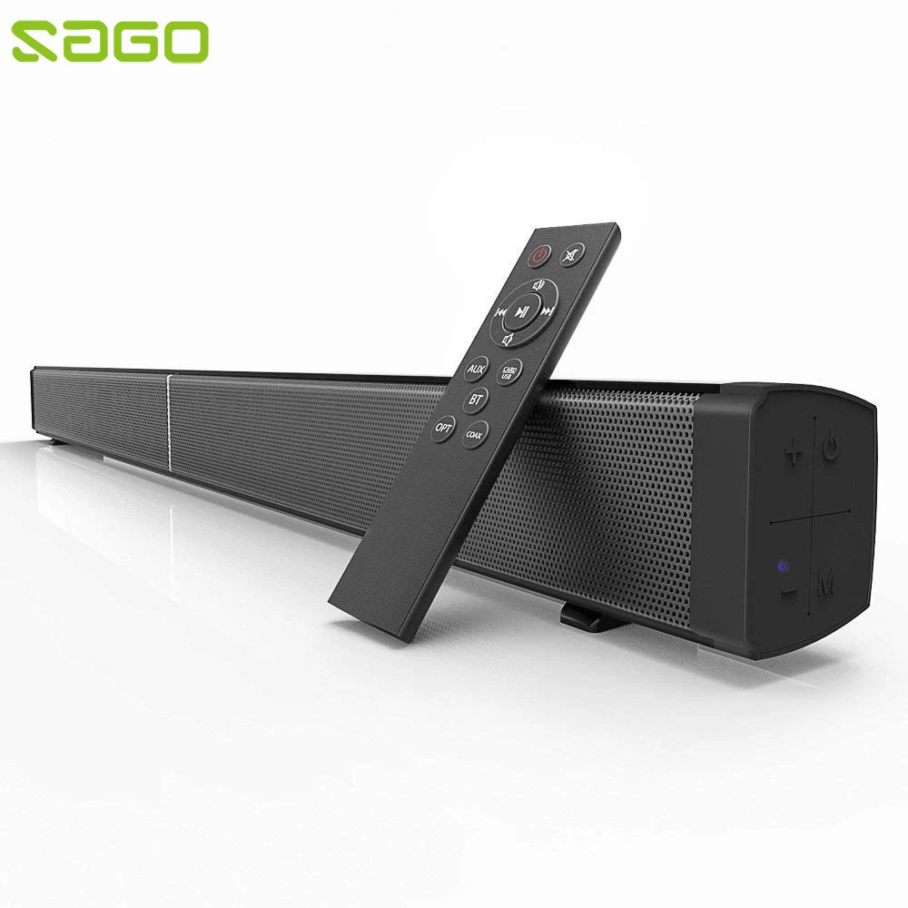 Sago LP09 Bluetooth Speaker Soundbar Wireless Home Theater Loudspeaker Audio Stereo Speaker System with Subwoofer Optical Input