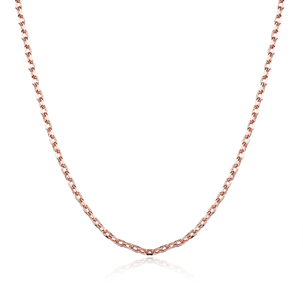 

INALIS Rose Gold Square Rolo with Chains Decoration Gift Link Square Chain jewelry wholesale