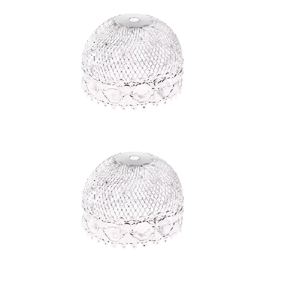 2pcs/lot Industrial Modern Chandelier Shade Lamp Ceiling Light Cage Pendant Lamp Cage Lamp Silver Color