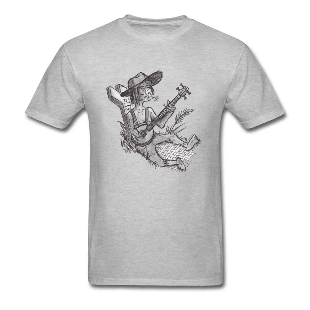 Tops Shirts Banjo Boy Autumn 2018 Fashion Print Short Sleeve Pure Cotton Crew Neck Male T Shirts Print Tops T Shirt Banjo Boy grey