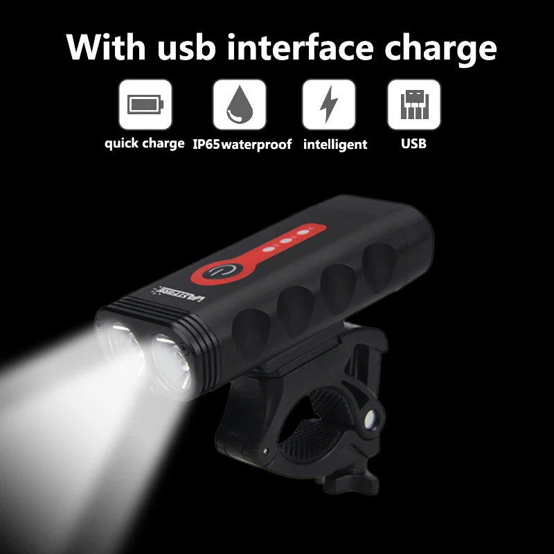 Top Upgrade USB Rechargeable Bicycle Light Waterproof L2 LED Front Bike Headlight 5 Modes Safety MTB Cycling Torch Built-in Battery 3 Top Upgrade USB Rechargeable Bicycle Light Waterproof L2 LED Front Bike Headlight 5 Modes Safety MTB Cycling Torch Built-in Battery 3