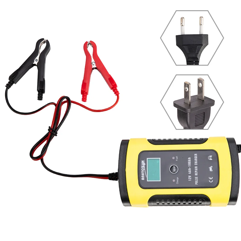 

Full Automatic Car Battery Charger 110V To 220V To 12V 6A LCD Smart Fast for Auto Car Motorcycle Lead-Acid Batteries Charging