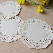 3." Круглый Бумаги Салфетки/Подставки, Свадебные Doyleys Ремесла