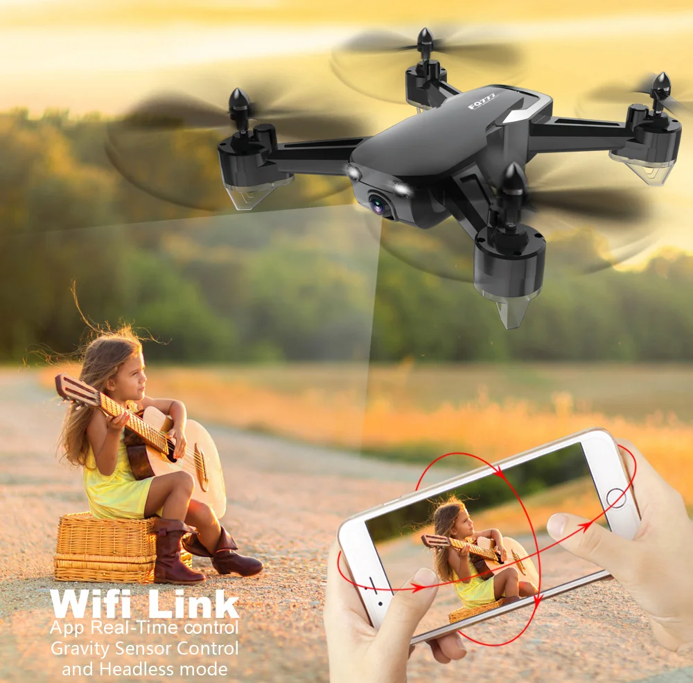 FQ777 FQ40 FPV Радиоуправляемый Дрон 0.3MP / 2MP WiFi HD камера высота удержания режим без