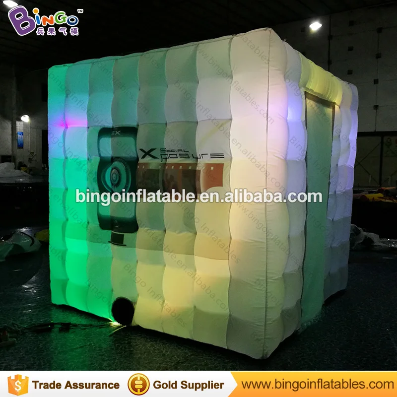 FREE Print LOGO Inflatable Photo Booth Tent for Wedding Photography Club Used 3