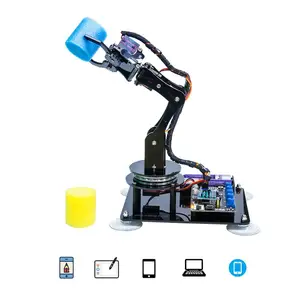 Adeept Arduino Compatible DIY 5-Axis Robotic Arm Kit for Arduino UNO R3 | STEAM Robot Arm Kit with Arduino