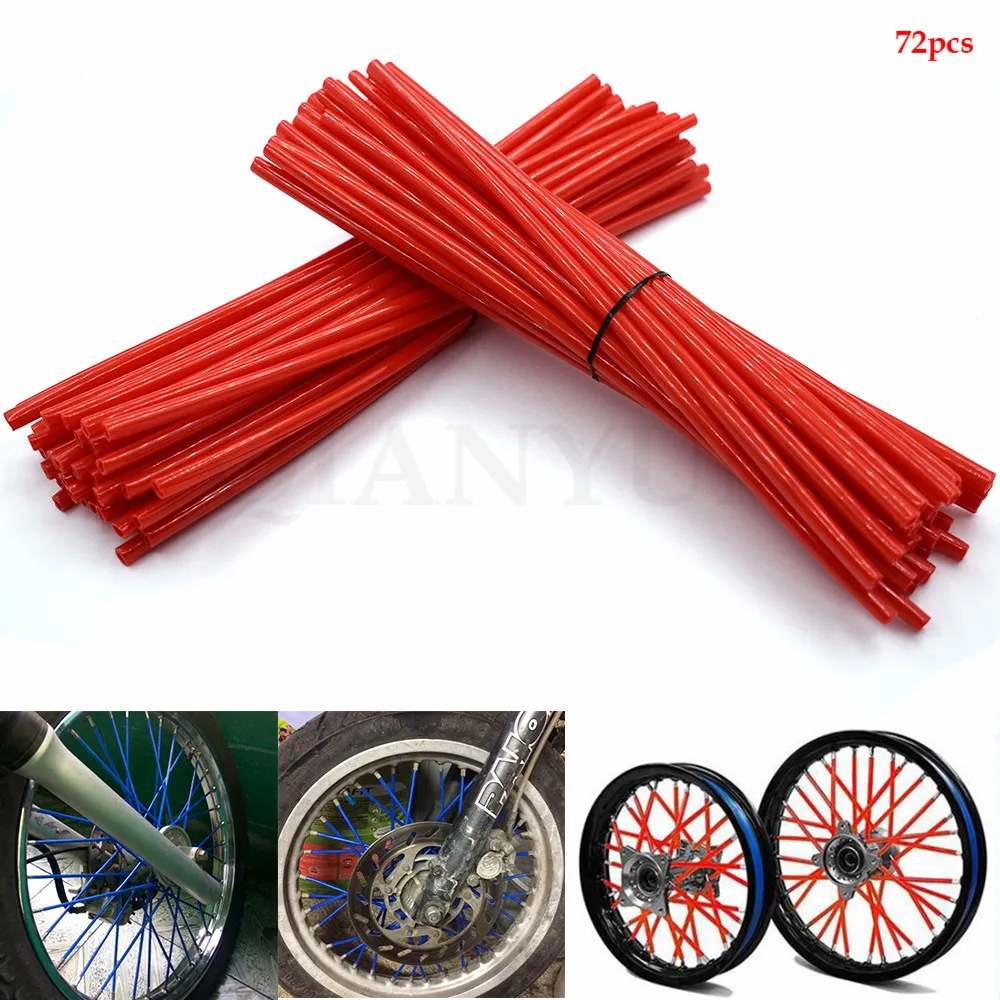 

Motorcycle Spoke Skins Wheel Rim Wrap Tubes Cover For Aprilia RST1000 FUTURA 2001-04 CAPONORD / ETV1000 Moto Guzzi GRISO 06-15