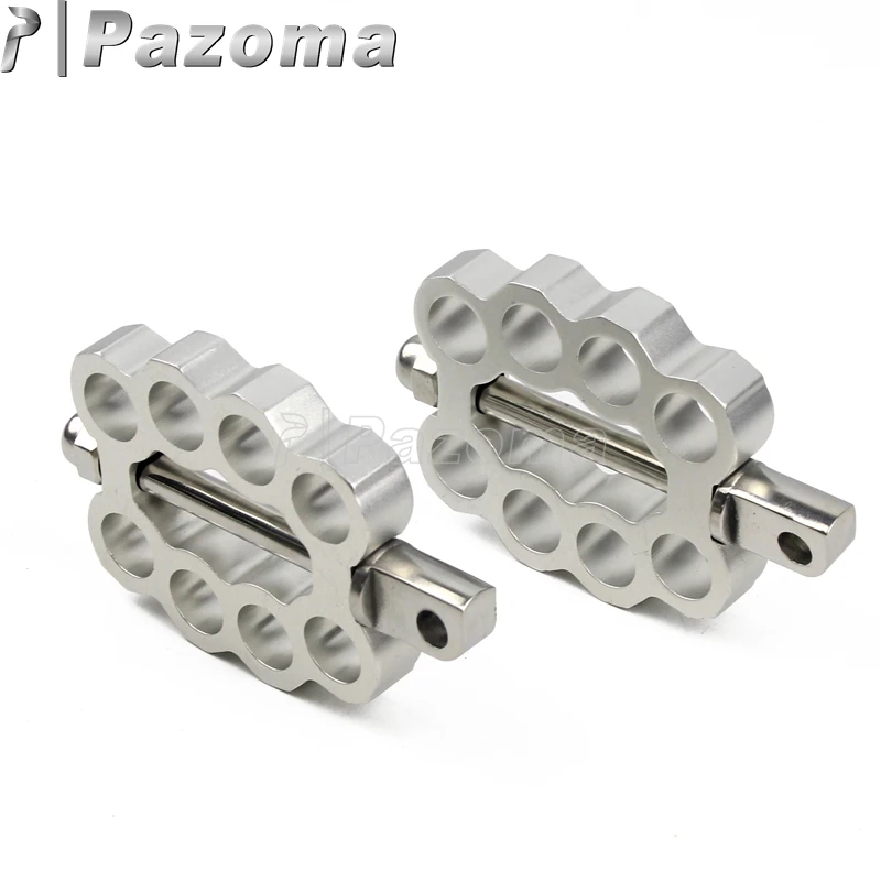 Motorcycle Antislip Dually Foot Rest Pegs for Harley X48 XL883//1200 Touring Electra Glide Softail /& Dyna