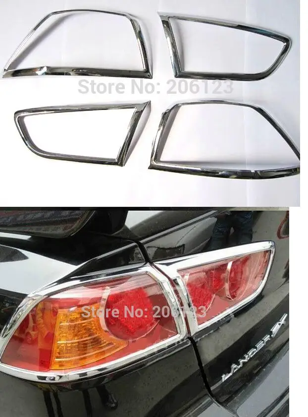 2010 2013 for Mitsubishi Lancer/Lancer X/Lancer Evo ABS Chrome Rear