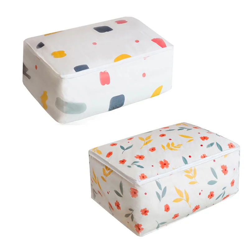 

Storage Bag Portable Clothes Organizer Non Woven Underbed Pouch Storage Box Under bed Closet Storaging Bag Moving Luggage Bag