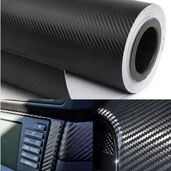 

30X127cm Car-styling Carbon Fiber Car Stickers For Kia Rio Ceed Sportage Hyundai Solaris tucson IX25 creta Subaru Impreza