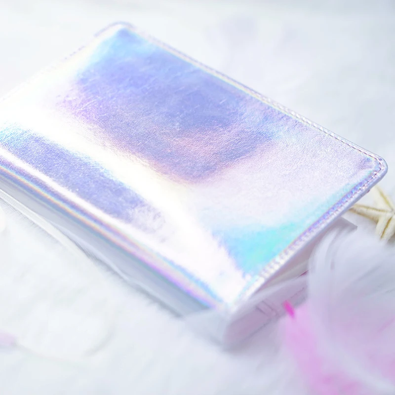 

Cool Pink Laser Fashion Journal Cover A5 A6 Suit For Standard Hobonichi Paper Book Free Shipping 2019 New
