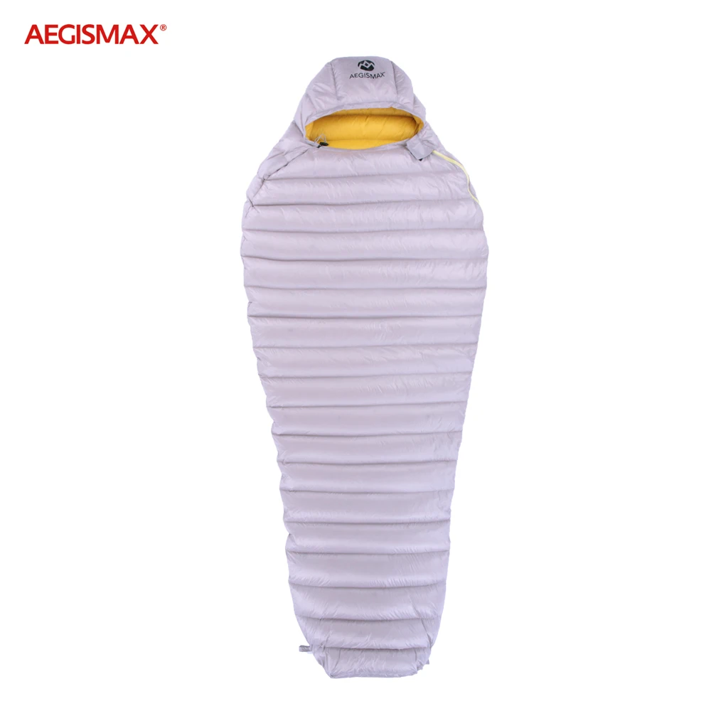 Branco para Baixo Saco de Dormir Repelente de Água para Baixo Acampamento ao ar Seco tipo Saco de Dormir Aegismax Livre Ultra Seco tipo Ganso Múmia 700fp Engrenagem 5 High Quality Esporte e Lazer