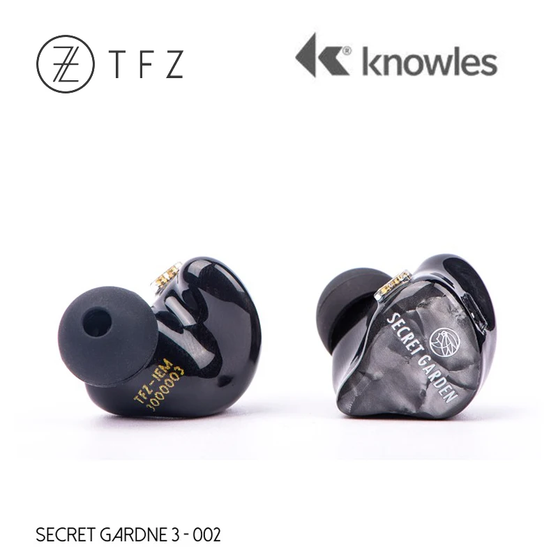 TFZ SECRET GARDEN 3 3*Knowles Dynamic+ Balanced Armature Hybrid driver In-ear earphone Adjusting impedance - Цвет: Black