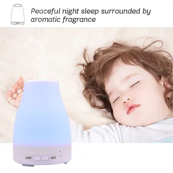 

Ultrasonic Humidifier Aroma Essential Oil Diffuser Cool Mist Humidifier Aromatherapy Diffuser With 7 Color LED Night Lights