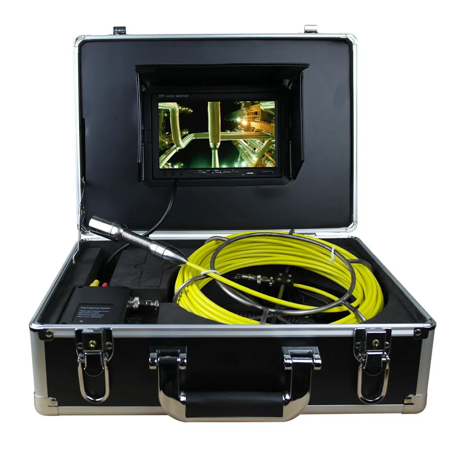 

Free Shipping! 30M Sewer DVR Waterproof Camera Pipe Pipeline Drain Inspection System 7"LCD DVR